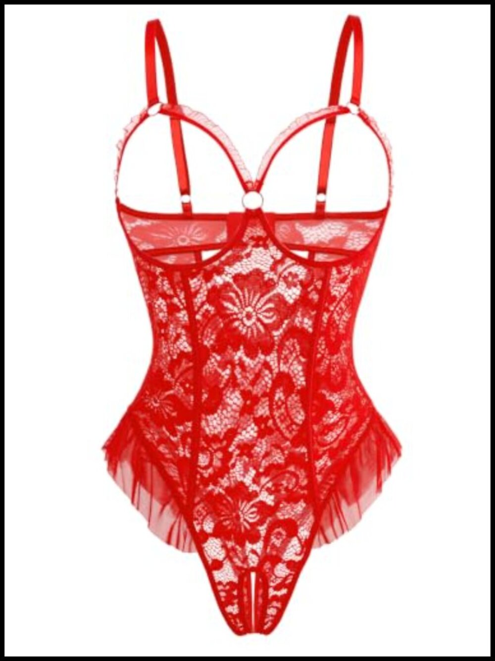 Avidlove Lace Babydoll One-Piece Bodysuit Lingerie